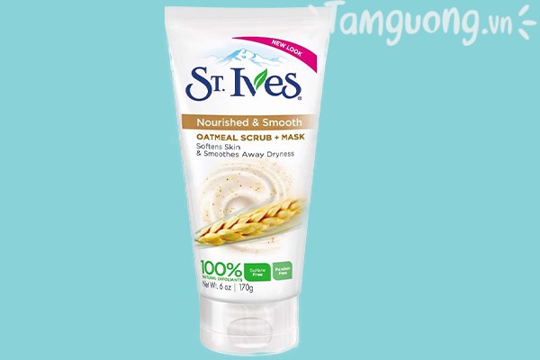Kem tẩy da chết yến mạch St.Ives Smooth and Nourished Oatmeal 