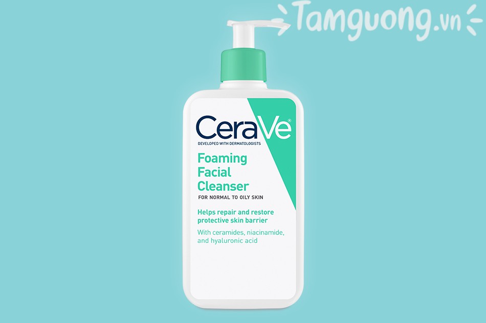 Sữa rửa mặt cho da dầu Cerave foaming facial cleaner