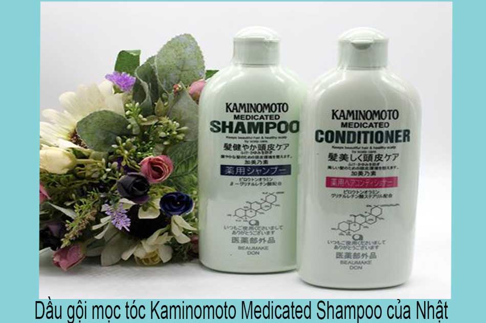Dầu gội mọc tóc Kaminomoto Medicated Shampoo của Nhật