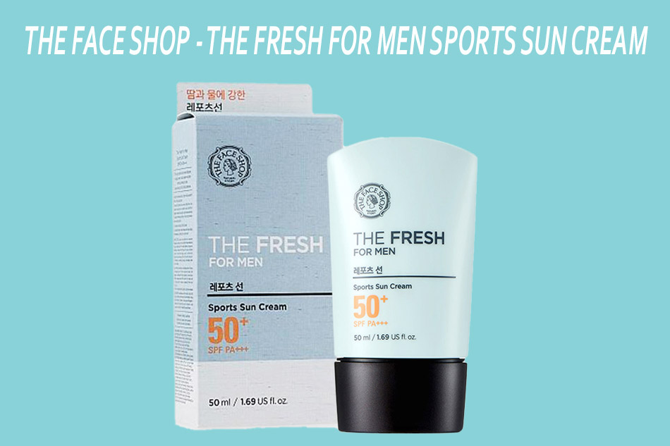 Kem chống nắng cho nam của The Face Shop - The Fresh For Men Sports Sun Cream SPF 50 PA+++