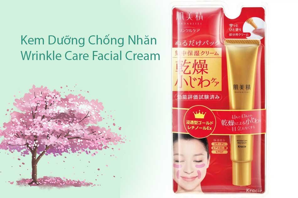 Kem Dưỡng Chống Nhăn Kracie Wrinkle Care Facial Cream