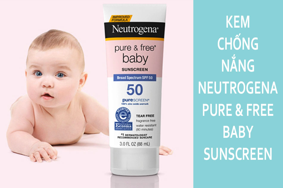 Kem chống nắng cho bé đi biển Neutrogena Baby Pure & Free