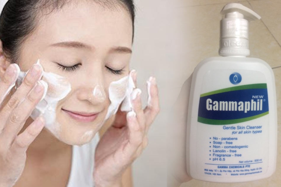 Cách dùng sữa rửa mặt Gammaphil