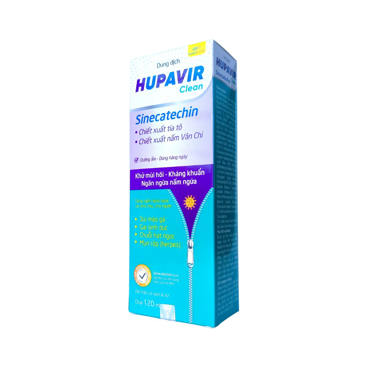 Dung dịch HUPAVIR Clean Sinecatechin 120ml