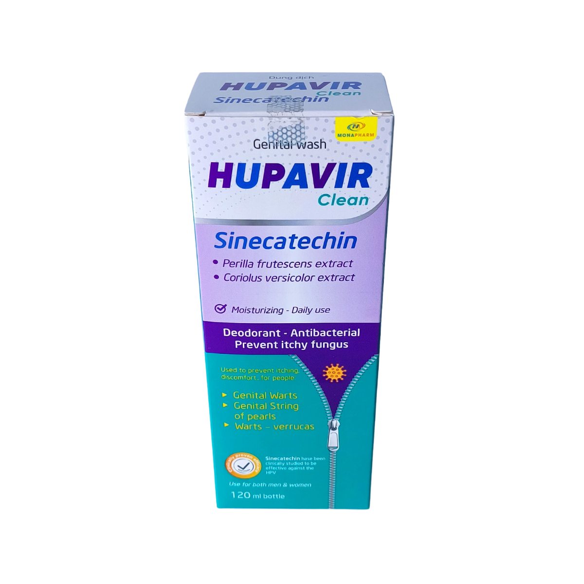 Dung dịch HUPAVIR Clean Sinecatechin 120ml